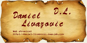 Daniel Livazović vizit kartica